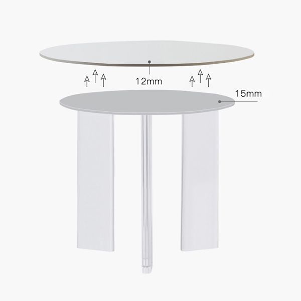 Set da pranzo moderno da 1/3 pezzi Tavolo da pranzo rotondo in pietra per la cucina della sala da pranzo