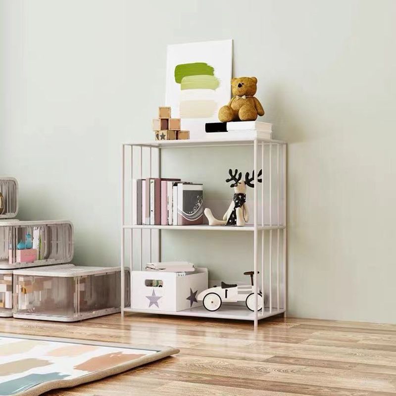 Scandinavian Open Back Bookshelf Metal Shelf Bookcase for Study Room