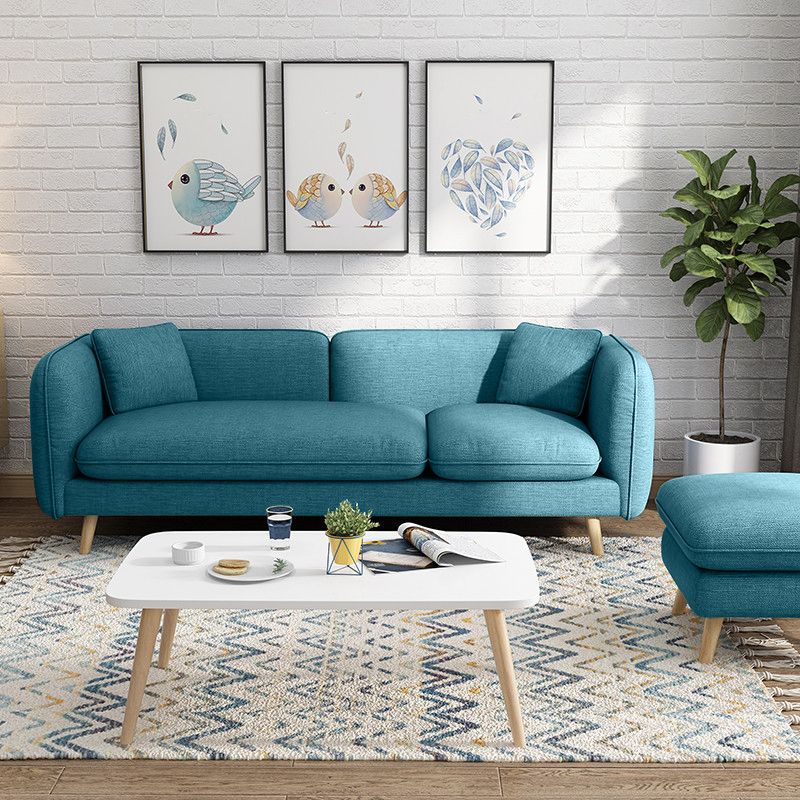 Modern Linen Tuxedo Arm Standard Sofa with Bolster Pillows for Living Room Clearhalo 'furn' 'furn_sofas' 'Furniture' 'furniture_sofas' 'kitchen' 'kitchen_sofas' 'Living Room Furniture' 'Sofa' 'sofas' 1200x1200_852f7771-40bd-4c6a-8664-0b43f940b3ed