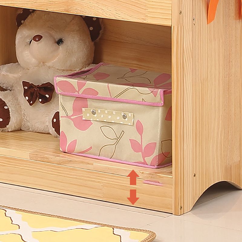 Pin de bibliothèque en bois naturel