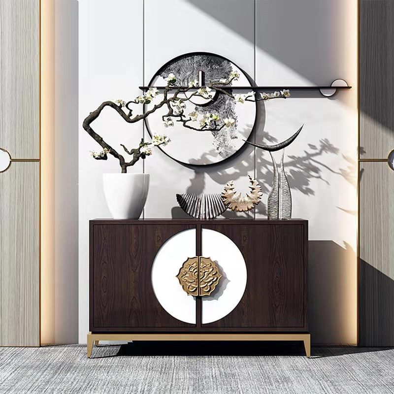 Armoires de style glamour buffet buffet en bois massif buffet avec 2 portes