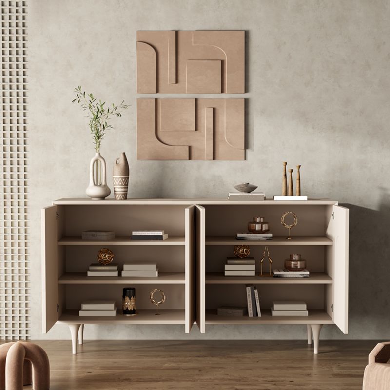 Tavolo da sideboard in legno ingegnerizzato contemporaneo con porte per soggiorno