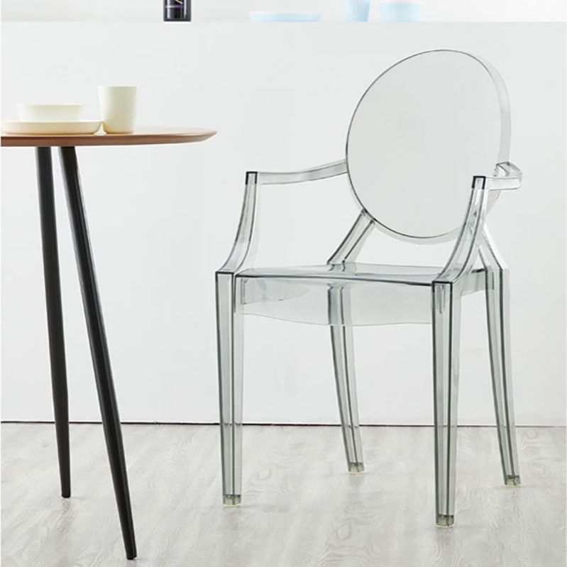 Modern Design Open Back Dining Side Chair Plastic Dining Arm Chair for Home Clearhalo ' kitchen&dining_furn' 'Dining Chairs' 'Dining Tables & Seating' 'dining_chair' 'furn' 'furn_dining_chair' 'Furniture' 'furniture_dining_chair' 'Kitchen & Dining Furniture' 'kitchen' 1200x1200_8534d57c-fd7f-4ad4-bcd8-ad5aa7273b8e