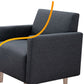 Modernistische Standardsofa -Kissen Quadratarm 2 Sitzer Wohnzimmer Sofa