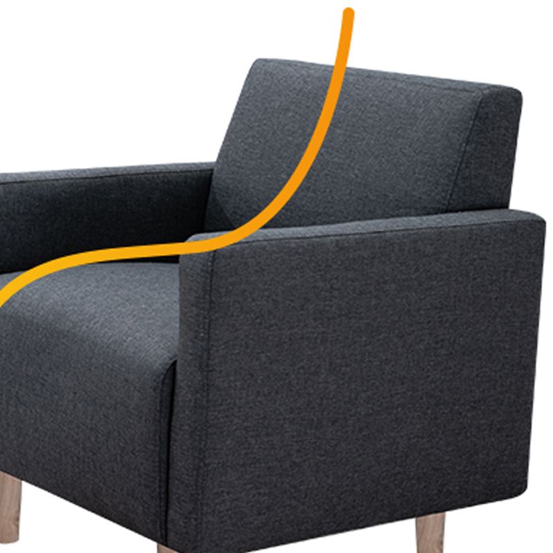Modernistische Standardsofa -Kissen Quadratarm 2 Sitzer Wohnzimmer Sofa