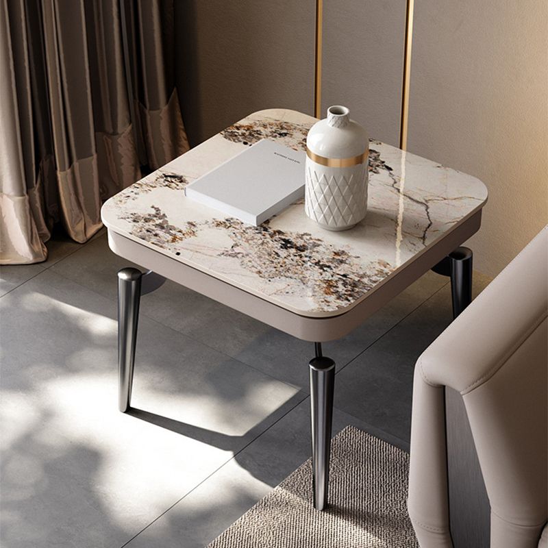 19.7inch Tall Side Table 4 Legs Base Type Slate  Nesting Tables