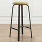 Contemporary Matte Finish Upholstered Stool Footrest Iron Bar Stool Clearhalo 'Bar Furniture' 'Bar Stools' 'bar_stools' 'furn' 'furn_bar_stools' 'Furniture' 'furniture_bar_stools' 'Kitchen & Dining Furniture' 1200x1200_8535866b-76a5-450d-83a1-2d6baa473669