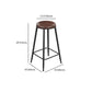 Industrial Armless Counter Stool Steel Cafe Bar Stool with Leather Cushion and Pedal Clearhalo 'Bar Furniture' 'Bar Stools' 'bar_stools' 'furn' 'furn_bar_stools' 'Furniture' 'furniture_bar_stools' 'Kitchen & Dining Furniture' 1200x1200_8535ee24-7865-4b4e-b5ff-9c216c7241e4