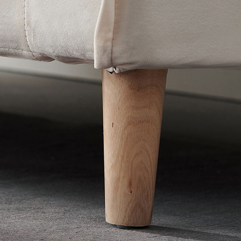 Tuxedo Bran Mélange de coton contemporain / Faux Couber / Velvet Sofa Couch