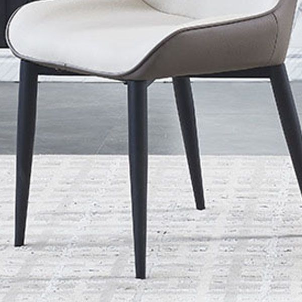 Contemporary Dining Wingback Side Chair Arm Chair with Metal Legs for Kitchen Clearhalo 'Dining Chairs' 'Dining Tables & Seating' 'dining_chair' 'Furniture' 'furniture_dining_chair' 'Kitchen & Dining Furniture' 1200x1200_853663df-fb39-4ecb-8fe7-4eba56ef1d88