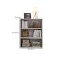 Closed Back Standard Bookcase Modern Engineered Wood Bookshelf