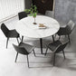 Modern Stone Round Table Standard Height Dining Table with 4 Legs Clearhalo 'Dining Tables & Seating' 'Dining Tables' 'dining_table' 'furn' 'furn_dining_table' 'Furniture' 'Kitchen & Dining Furniture' 1200x1200_8537d25f-2257-4981-bbff-fd1c357fb597
