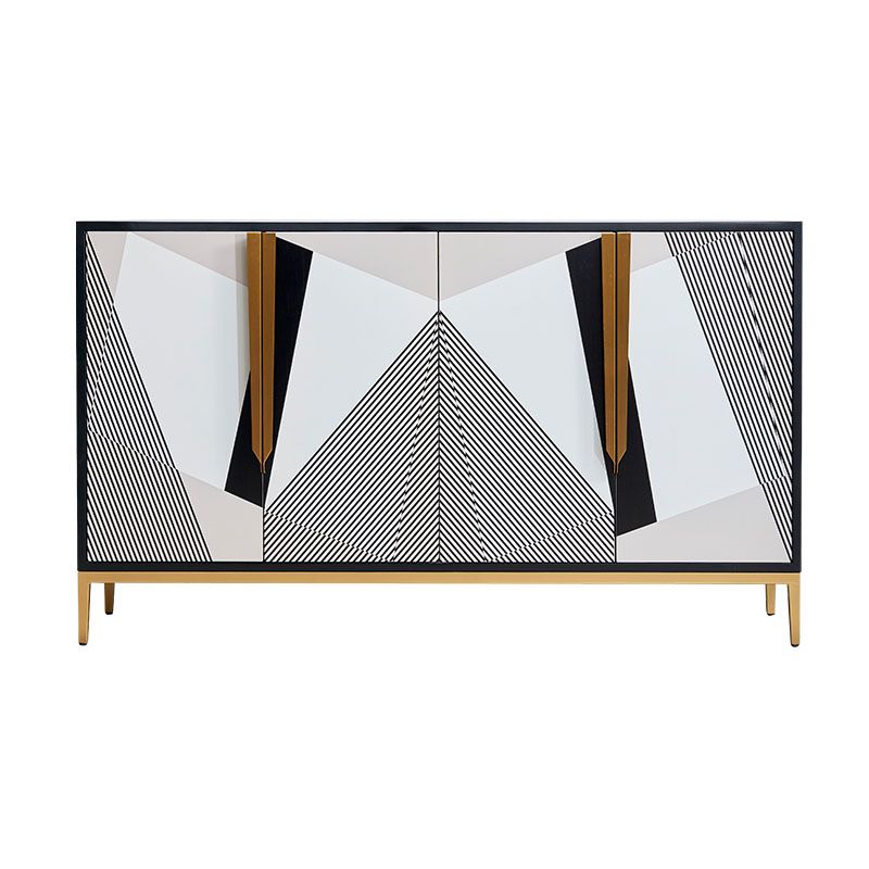 Mobili moderni buffet sideboard ingegnerizzato in legno da pranzo largo 15,7 pollici