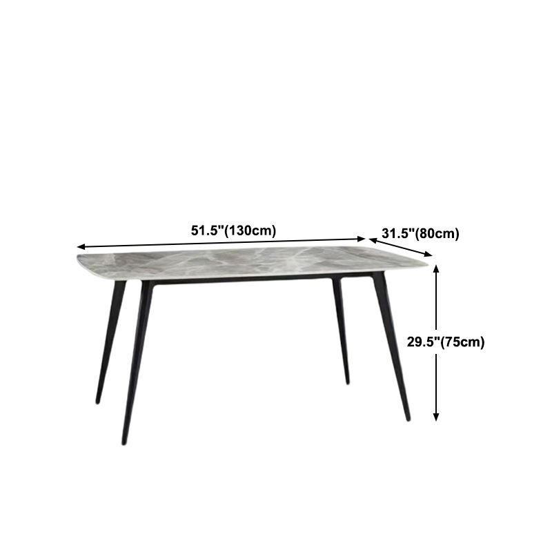 Modern 1/2/5/7 Pieces Dining Table Set with Sintered Stone Top Gery Rectangle Dinette Set Clearhalo 'Dining Room Sets' 'Dining Tables & Seating' 'dining_room_set' 'furn' 'furn_dining_room_set' 'Furniture' 'furniture_dining_room_set' 'Kitchen & Dining Furniture' 'kitchen&dining_furn' 'kitchen' 1200x1200_85390403-373e-400b-8cd2-be6e78abe21b