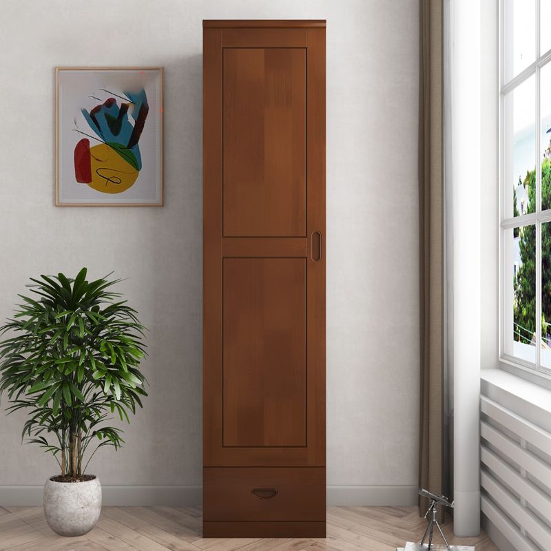 Traditional Wardrobe Cabinet Hinged Rubberwood Wardrobe Armoire Clearhalo 'Armoires & Wardrobes' 'armoires_wardrobes' 'Bedroom Furniture' 'furn' 'furn_armoires_wardrobes' 'Furniture' 1200x1200_85393828-c5f5-4d1f-90fb-a284833dbe96