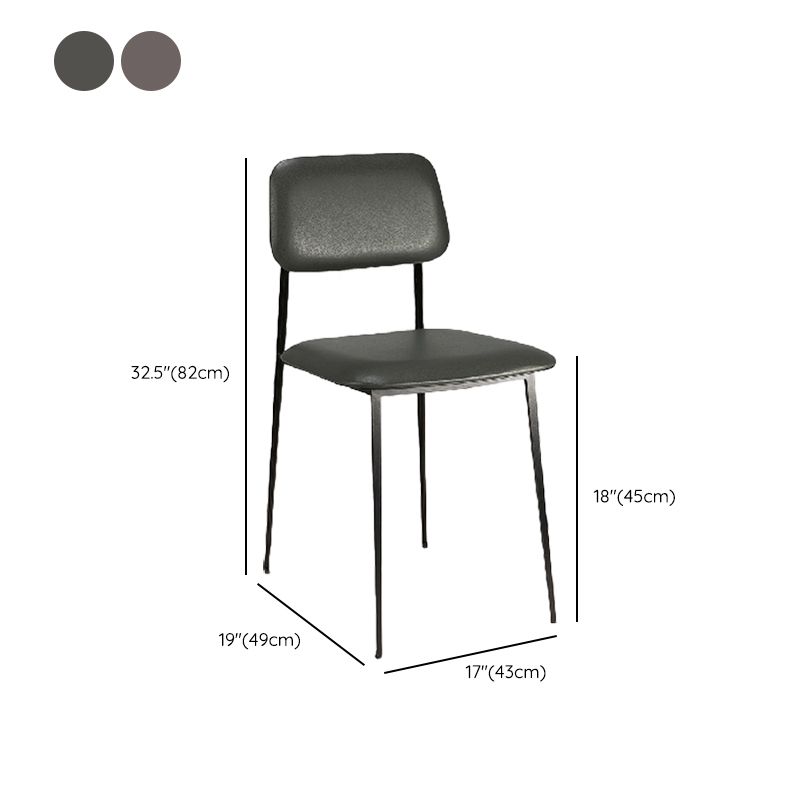 Eigentijdse zijstoel metalen open rug eetkamerstoel voor thuis