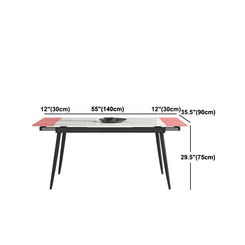 Modern Stone Dining Table Set 1/4/5/7 Pieces Dining Set for Home Use Clearhalo 'Dining Room Sets' 'Dining Tables & Seating' 'dining_room_set' 'furn' 'furn_dining_room_set' 'Furniture' 'furniture_dining_room_set' 'Kitchen & Dining Furniture' 1200x1200_8539d8a4-c641-4336-ad46-5f71a13ea231