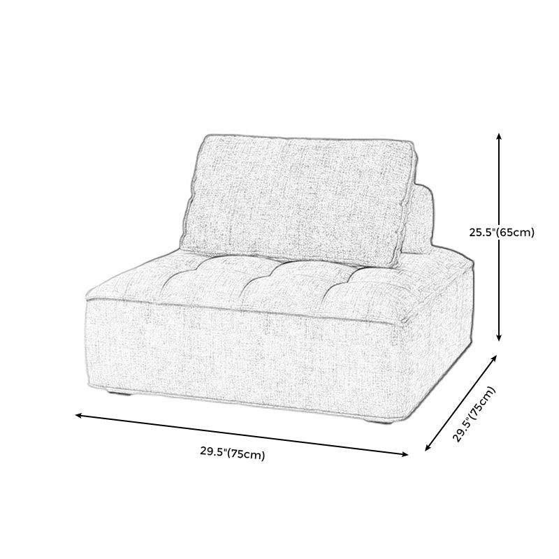 Faux leather Parsons Chair Removable Cushions Armless Chair for Living Room Clearhalo 'Accent Chairs' 'accent_chairs' 'Chairs & Seating' 'furn' 'furn_accent_chairs' 'Furniture' 'furniture_accent_chairs' 'Living Room Furniture' 1200x1200_853a923e-2696-4040-b187-f5cc8c7b9823