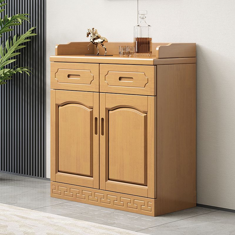 Contemporary Sideboa Wood Glass Doors Side Board with Drawers and Cabinets Clearhalo 'buffet_sideboard' 'Buffets & Sideboards' 'furn' 'furn_buffet_sideboard' 'Furniture' 'Kitchen & Dining Furniture' 1200x1200_853c66f3-39e1-4e45-9b7d-09a2de3a28aa