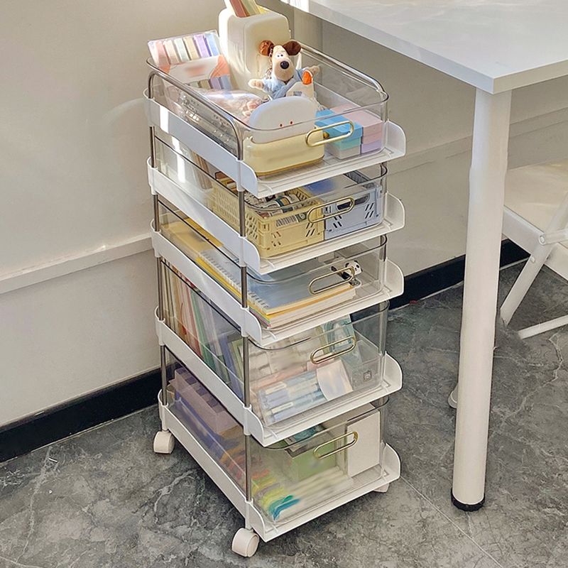 Modern Open Back Standard Bookshelf Plastic boekenkast voor studieruimte