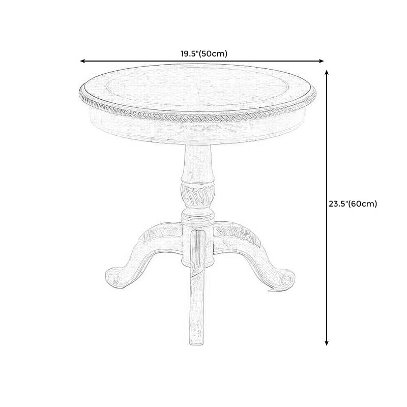 23.6"/28.3" Tall Pedestal End Table Natural/brown/black/white Round Wood Side End Table Clearhalo 'Coffee & Accent Tables' 'End & Side Tables' 'end_side_tables' 'furn' 'furn_end_side_tables' 'Furniture' 'Living Room Furniture' 1200x1200_853d0796-f5bc-4d15-8560-9523a1151100