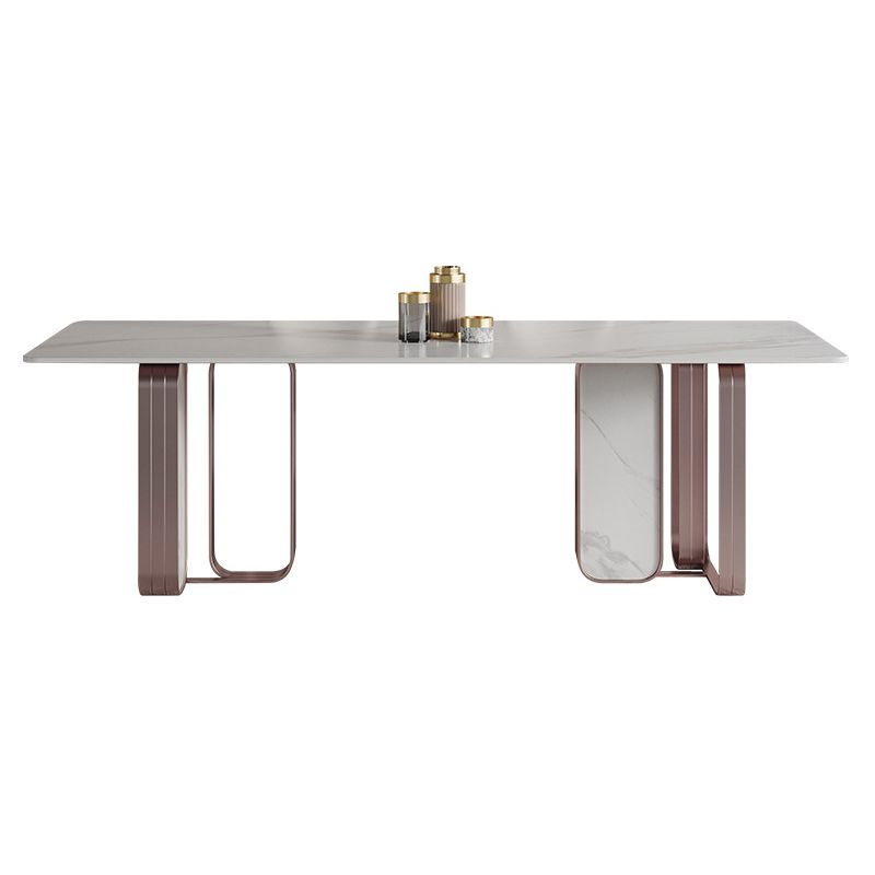 Luxury Sintered Stone Dining Set 1/2/5/6/7 Pieces Rectangle Dining Table with Chairs Clearhalo 'Dining Room Sets' 'Dining Tables & Seating' 'dining_room_set' 'furn' 'furn_dining_room_set' 'Furniture' 'furniture_dining_room_set' 'Kitchen & Dining Furniture' 1200x1200_853d428b-5e53-4e46-b79b-c9b0c20b2eab