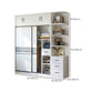 Armario de madera artificial Armario moderno con puertas correderas para dormitorio