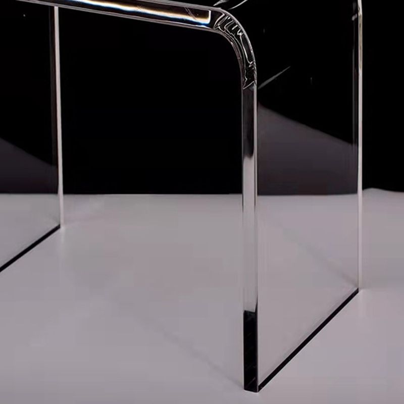 Acrylic Living Room Side Table Modern Rectangular Sled End Table Clearhalo 'Coffee & Accent Tables' 'End & Side Tables' 'end_side_table' 'end_side_tables' 'furn' 'furn_end_side_tables' 'Furniture' 'furniture_end_side_table' 'Living Room Furniture' 1200x1200_8543138f-c733-4b27-bc5d-7a57bf08982f