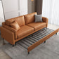 33" Wide Contemporary Sleeper Sofa Futon Orange Sleeper Sofa