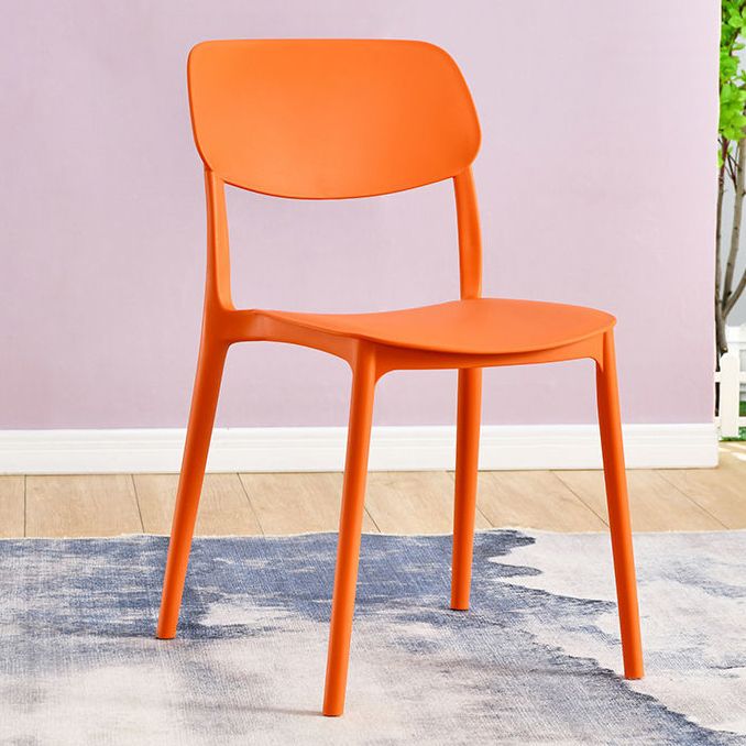 Scandinavian Stackable Armless Dining Chairs Plastic Open Back Dining Side Chair Clearhalo 'Dining Chairs' 'Dining Tables & Seating' 'dining_chair' 'furn' 'furn_dining_chair' 'Furniture' 'Kitchen & Dining Furniture' 1200x1200_8543c07d-c90c-408d-ac5b-804118a23f35