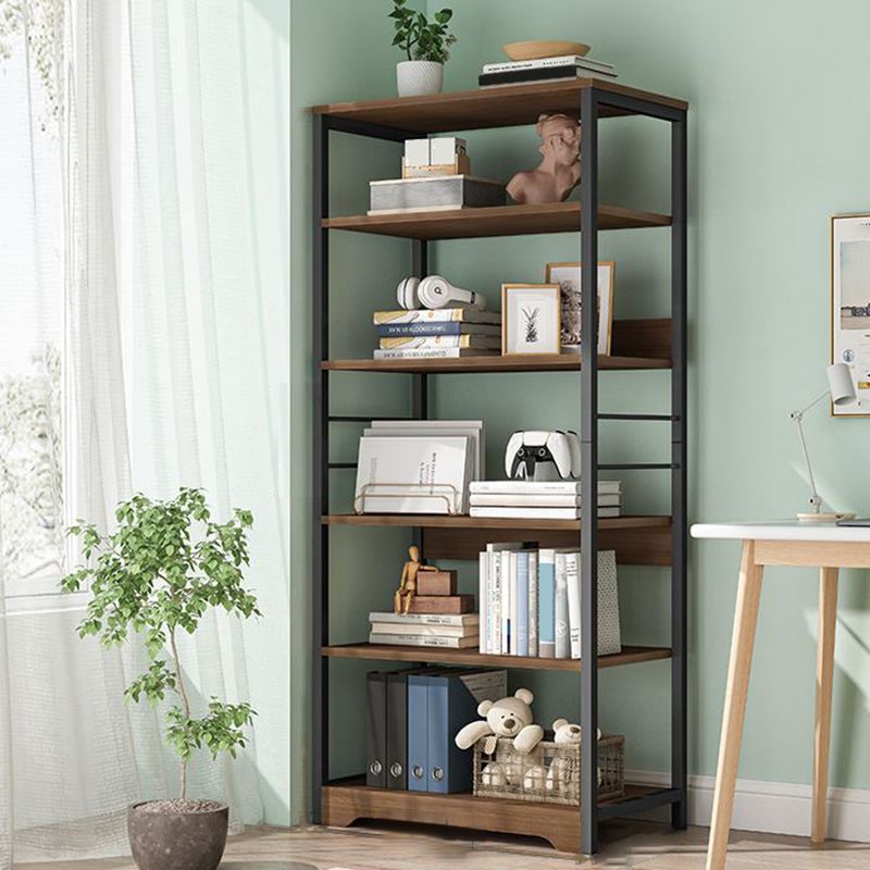 Modern Open Back Etagere Bookcase Steel Bookshelf for Home Office Clearhalo 'Bookcases' 'furn' 'furn_bookcases' 'Furniture' 'Office Furniture' 1200x1200_8544ba68-d761-499d-8dab-9518e0b8ac5d