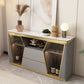 2-Door Dining Buffet Glam Buffet Sideboard with Drawers for Kitchen Clearhalo 'buffet_sideboard' 'Buffets & Sideboards' 'furn' 'furn_buffet_sideboard' 'Furniture' 'Kitchen & Dining Furniture' 1200x1200_85455364-6a44-430d-971a-260214881fff