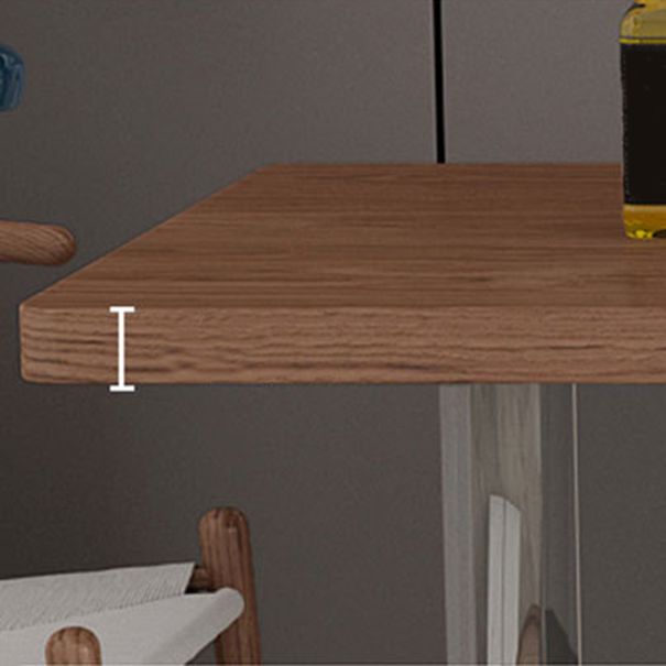 Contemporary Solid Wood Table Set 1/4/5 Pieces Dinette Set for Dining Room