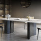 Modern 1/2/3/4/7 Pieces Rectangle Dining Set Sintered Stone Top Dinette Table Set