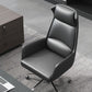 Silla moderna sin brazos para gerentes, silla de oficina de altura ajustable con ruedas