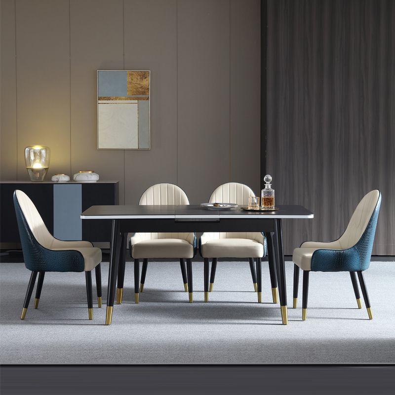 Nordic Glam Style Dining Chairs Wooden Dining Arm Side Chair for Kitchen Clearhalo ' kitchen&dining_furn' 'Dining Chairs' 'Dining Tables & Seating' 'dining_chair' 'furn' 'furn_dining_chair' 'Furniture' 'furniture_dining_chair' 'Kitchen & Dining Furniture' 'kitchen' 1200x1200_854be424-eb4d-4432-9caf-cb9586a48cc9