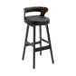 Scandinavian Wood Upholstered Counter Stools Low Back Bar Stools with Round Seat Clearhalo 'Bar Furniture' 'Bar Stools' 'bar_stools' 'furniture_bar_stools' 'Kitchen & Dining Furniture' 'kitchen&dining_furn' 'kitchen' 'kitchen_furn' Furniture' 1200x1200_854c16ee-9e8a-42b7-a181-a19aa9738512