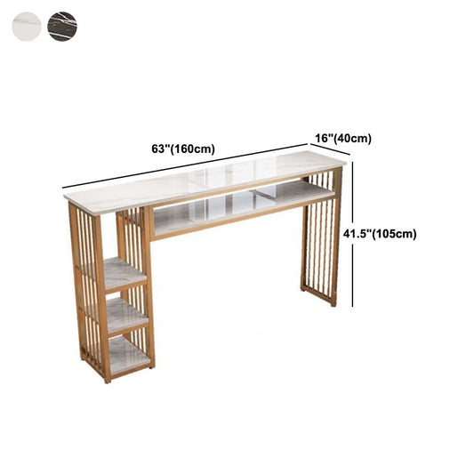Zeitgenössischer Bistro -Bar Schreibtisch Aufbewahrung in Indoor -Doppelpodest Bistro Bar Tisch