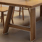 Industrial Style Dinette Table Rectangle Solid Wood Dinner Table in Brown Clearhalo 'Dining Tables & Seating' 'Dining Tables' 'dining_table' 'furn' 'furn_dining_table' 'Furniture' 'Kitchen & Dining Furniture' 1200x1200_854df117-b066-4530-b2c8-4a7e230251c3