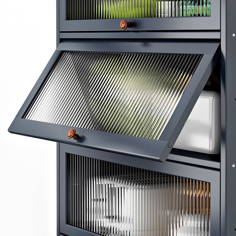 Server di cucina in bambù grigio moderno server per soggiorno