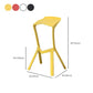 Contemporary Style Backless Plastic Stackable Bar Stool for Home Clearhalo 'Bar Furniture' 'Bar Stools' 'bar_stools' 'furn' 'furn_bar_stools' 'Furniture' 'Kitchen & Dining Furniture' 1200x1200_8550b25f-0192-42a8-bee0-b11a3a2596fd