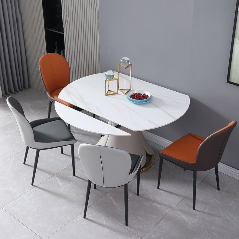 Extendable Modern Kitchen Dining Furniture Set with Sintered Stone Table Dining Room Table Set Clearhalo 'Dining Room Sets' 'Dining Tables & Seating' 'dining_room_set' 'furn' 'furn_dining_room_set' 'Furniture' 'furniture_dining_room_set' 'Kitchen & Dining Furniture' 'kitchen&dining_furn' 'kitchen' 1200x1200_85531b06-d3f9-4721-9d45-485ffe7522f9