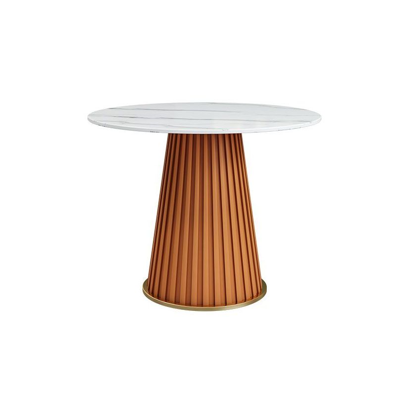 Traditional Luxury Dining Table Round Pedestal Table for Home Clearhalo 'Dining Tables & Seating' 'Dining Tables' 'dining_table' 'furn' 'furn_dining_table' 'Furniture' 'Kitchen & Dining Furniture' 1200x1200_855496e8-ce0e-48d5-85d9-d7844febaa35