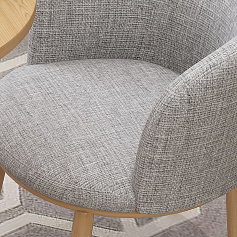 Modern Style Natural Iron Arm Chair Upholstered Side Chair for Dining Room Clearhalo 'Dining Chairs' 'Dining Tables & Seating' 'dining_chair' 'furn' 'furn_dining_chair' 'Furniture' 'furniture_dining_chair' 'Kitchen & Dining Furniture' 1200x1200_8557eeda-d4a2-41a7-97cd-f993173b5b2d