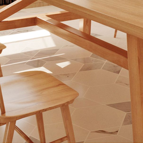 Moderno 1/2/7 pezzi rettangolare set da pranzo in legno massiccio con sedie in legno