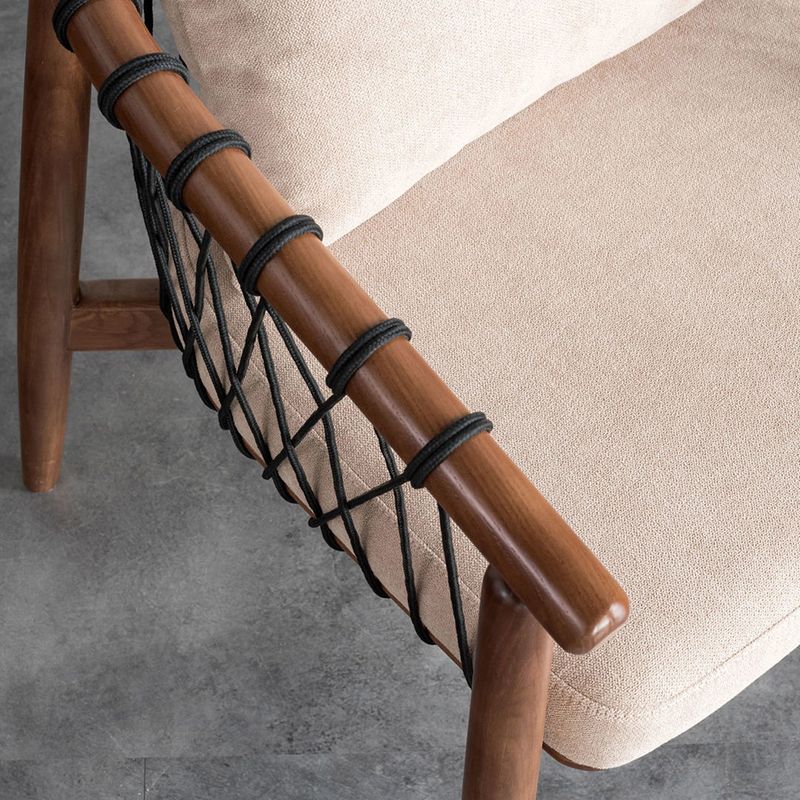 Barrel Accent Chair Solid Wood Arm Chair in Brone with Pillow Back Clearhalo 'Accent Chairs' 'accent_chairs' 'Chairs & Seating' 'furn' 'furn_accent_chairs' 'Furniture' 'Living Room Furniture' 1200x1200_855e8042-5bf8-4db9-ac2e-8e63e79c8a4e