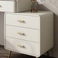 Wood and Metal Vanity Table in White/Grey Makeup Vanity Desk
