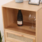 Wicker Rattan Accent Cabinet Bar Pulls Handle Design Storage Cabinet Clearhalo 'Cabinets & Chests' 'cabinets_chests' 'furn' 'furn_cabinets_chests' 'Furniture' 'Living Room Furniture' 1200x1200_856065e9-387c-4baf-a0dd-7d4bba3ea6da
