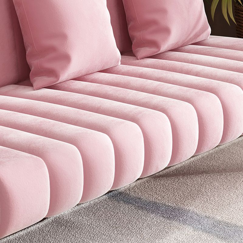 Modern Standard Metal Legs Sofa Macaroon Fabric Sofa for Apartment Clearhalo 'furn' 'furn_sofas' 'Furniture' 'furniture_sofas' 'kitchen' 'kitchen_sofas' 'Living Room Furniture' 'Sofa' 'sofas' 1200x1200_85620d33-88c7-46d9-9591-d9e3d455dab3