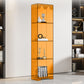Acrylic Standard Bookshelf Closed Back Glam Bookcase with Shelves